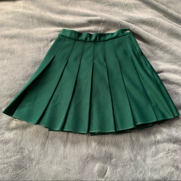 forest green cheer skirt